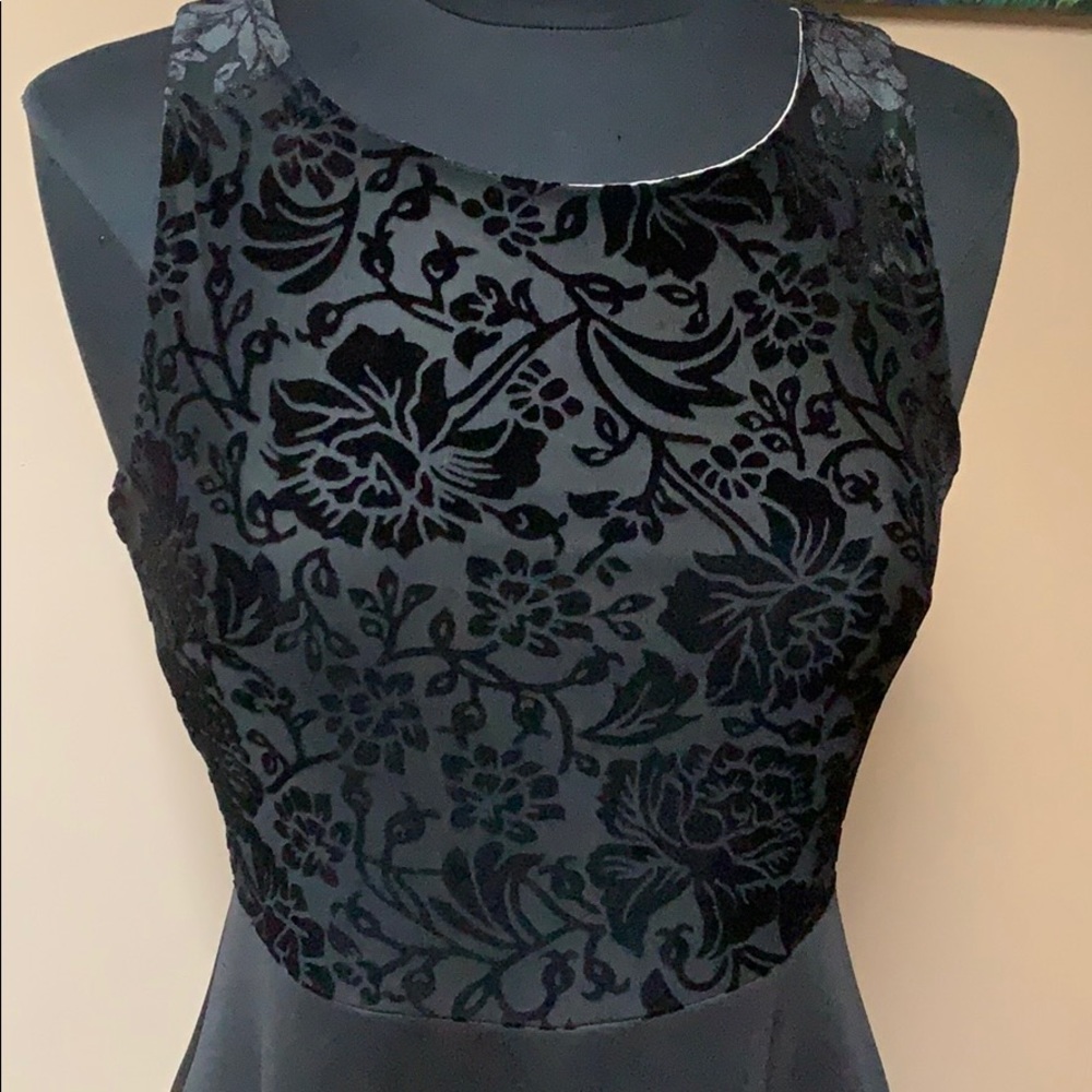 Wet Seal Black Velvet Y2K Mini Dress